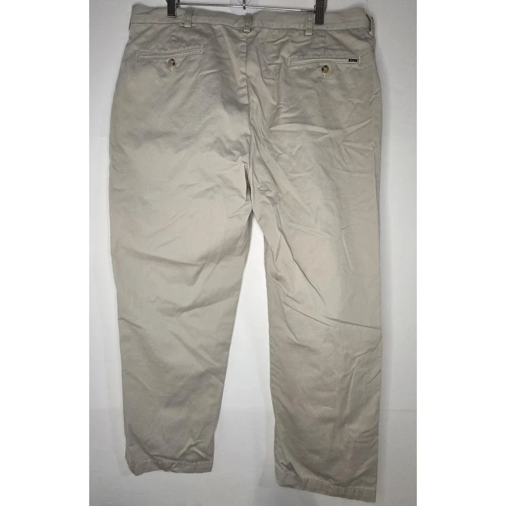 Polo Ralph Lauren Mens Size 38x29 Classic Fit Beige Pleated Chino Pants‎
